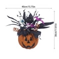 thumbnail image 2 of Halloween Table Centerpieces Decorations 12'' x 16'' , Lantern Artificial Flowers Pumpkin with Spider and Eyeball Halloween Tabletop Decor for Home Kitchen Indoor Outdoor, 2 of 2
