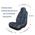 thumbnail image 5 of Honeii Merry Christmas Winter Leaves Snowflakes for Car Seat Covers Full Set, Seat Covers for Cars, Car Seat Protector Waterproof, Leather Car Seat Cushion-1, 5 of 9