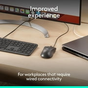 Logitech Signature M520 USB-C Wired Mouse, Large, Graphite