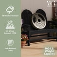 thumbnail image 4 of WestinTrends St. Augustine Outdoor Patio 49" HDPE Adirondack Garden Bench, Black, 4 of 16