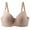 Beige, variant on Bras for Women Padded Back Smooth Seamless Stretch T Shirt Underwire Shaping Bra Size S-3XL