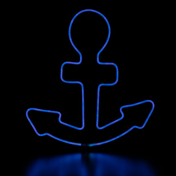 Northlight LED Anchor Neon Lighted Wall Art- 17"