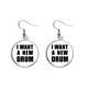 thumbnail image 1 of Quiero un nuevo tambor Pendientes pendientes de plata colgantes joyas señora Unbranded M, 1 of 3