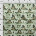 thumbnail image 3 of oneOone Cotton Poplin Pear Green Fabric Cowboy Sewing Craft Projects Fabric Prints By Yard 56 Inch Wide, 3 of 5