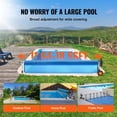 thumbnail image 6 of Pool Cover Reel, Aluminum Solar Cover Reel 18 ft, Inground Swimming Pool Cover Reel Set with Rubber Wheels and Sandbags, 6 of 7