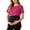 #2 Hot Pink, variant on Women's Nursing Pajamas Double Layer Casual Maternity Tops Postpartum Breastfeeding Loungewear Easy Lift-Up Access