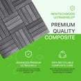 thumbnail image 2 of UltraShield Naturale 1 ft. x 1 ft. Quick Deck Outdoor Composite Deck Tile in Westminster Gray (10 sq. ft. Per Box), 2 of 7