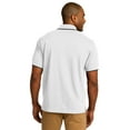 thumbnail image 2 of Port Authority Rapid Dry Tipped Polo-XS (White/ Jet Black), 2 of 6