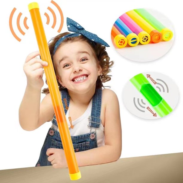 Varita mágica de sonido divertida para niños, silbato de sonido de monstruo, tubo de plástico, broma, palo de broma, juguetes mágicos delicados para Halloween