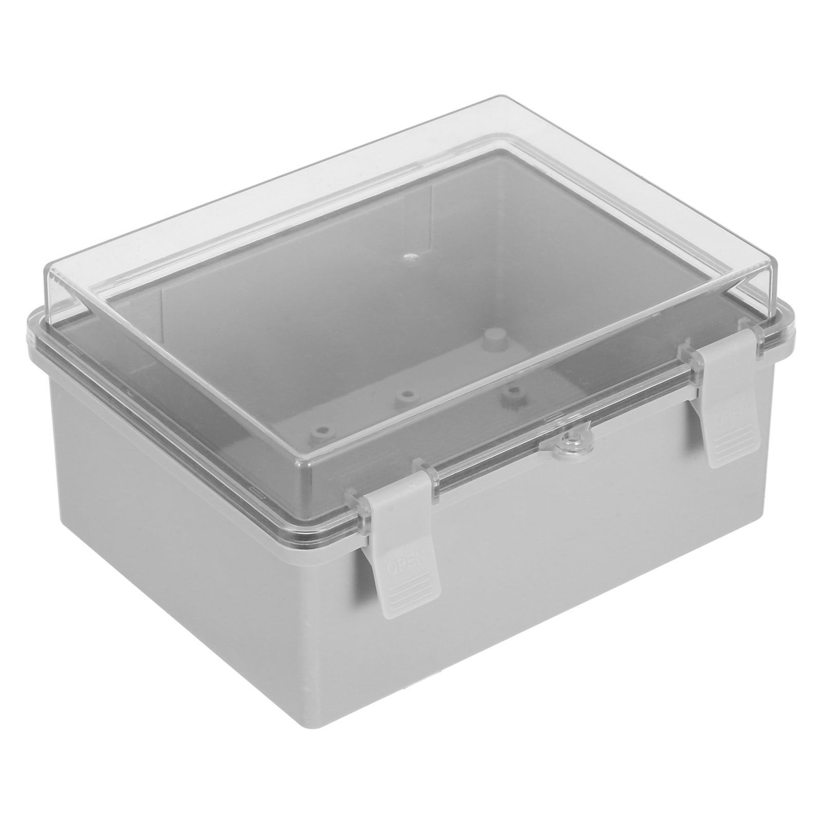 FRCOLOR Waterproof Electrical Junction Box Plastic Dustproof Outdoor Project Enclosure With Hinged Shell And Mounting Plates