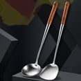 thumbnail image 4 of Ruiboury 4pcs/set Convenient To Store Long Handle Wok Spatula Set Essential For Kitchen Sturdy And Durable, 4 of 6