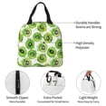 thumbnail image 3 of Yiaed Green Kiwi Print Insulated Lunch Bag Reusable Cute Tote Lunch Box, Leakproof Cooler Lunch Bags for Work Office Travel School Picnic, 3 of 5