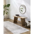 thumbnail image 3 of BoutiqueRugs Hera Farmhouse Runner Rug - Machine Washable - Ivory, Dark Blue, Light Blue - 2'7" x 7'3" Runner, 3 of 19
