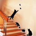 thumbnail image 1 of Cat Catching Home Wall Sticker Decor Decals Mural Kitchen Pet, 1 of 5