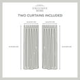 thumbnail image 6 of Exclusive Home Bella Sheer Tab Top Curtain Panel Pair, 54"x96", White, 6 of 7