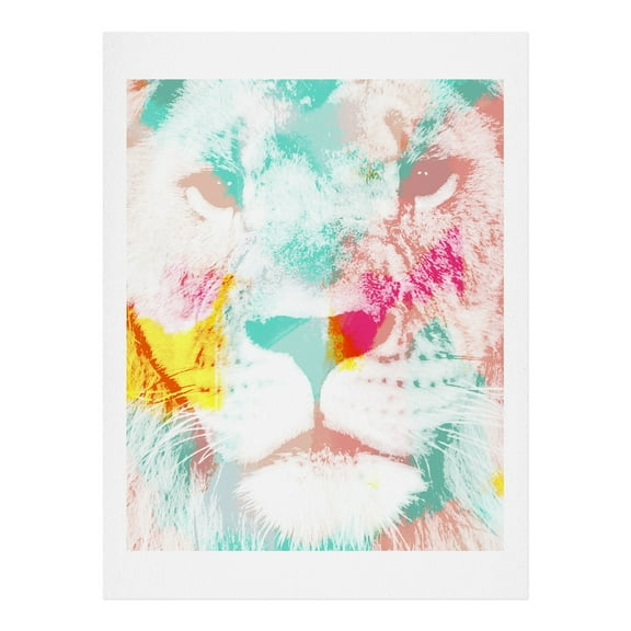 Society6 Abstract Lion by Allyson Johnson Art Print