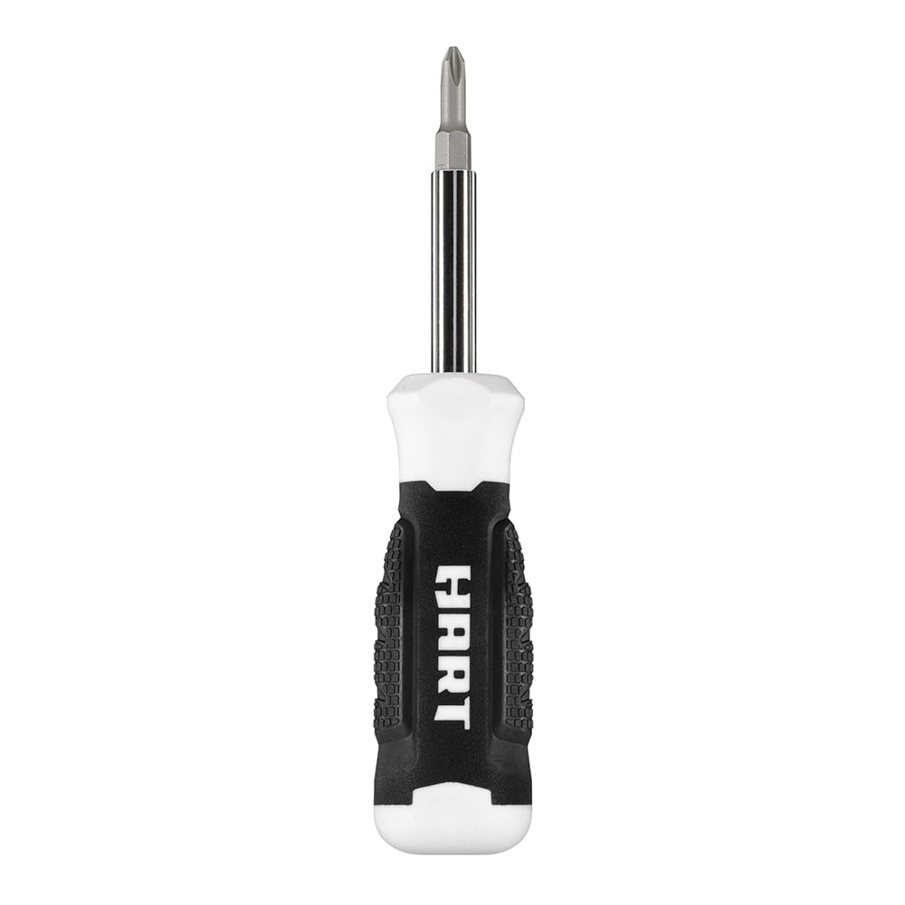 HART 9in1 Screwdriver with Philips Head, Slotted, Nut Driver, and