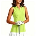 thumbnail image 5 of V-Neck Collared Golf Tank Top for Women Solid Color UPF 50+ Sun Protection Breathable Sport Top for Tennis Running S-3XL Plus Size, 5 of 9