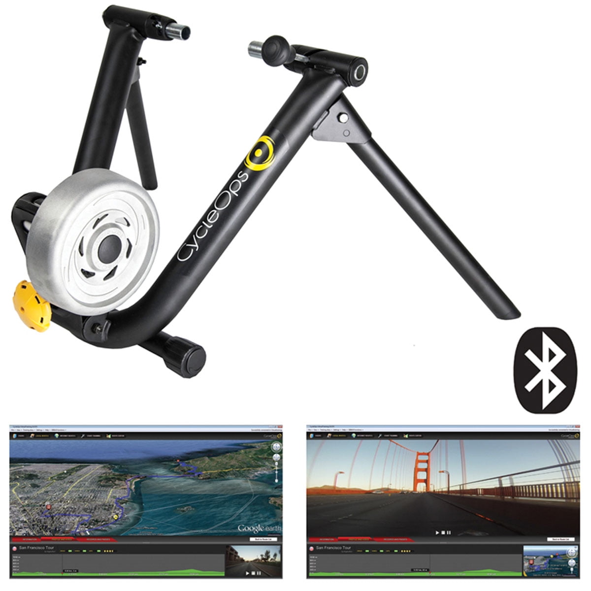 CycleOps 9913 PowerSync Cycling Trainer Black Bluetooth Walmart