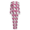 thumbnail image 6 of Hello Kitty Women's Pajama Sets Long Sleeve Pajamas Top And Pants Sleepwear Nightwear Soft Pjs Lounge Sets, 6 of 8