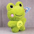 thumbnail image 3 of Rana Feliz PELUCHERIA de Peluche 20 cm Verde Suave Diseño Único, 3 of 5