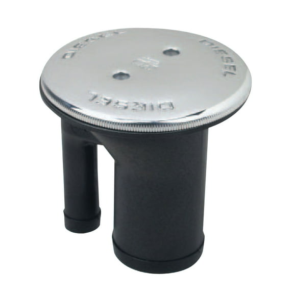 Perko 0541DPGCHR Vented Fill with Straight Neck for 1-1/2" Hose - Gas Marking