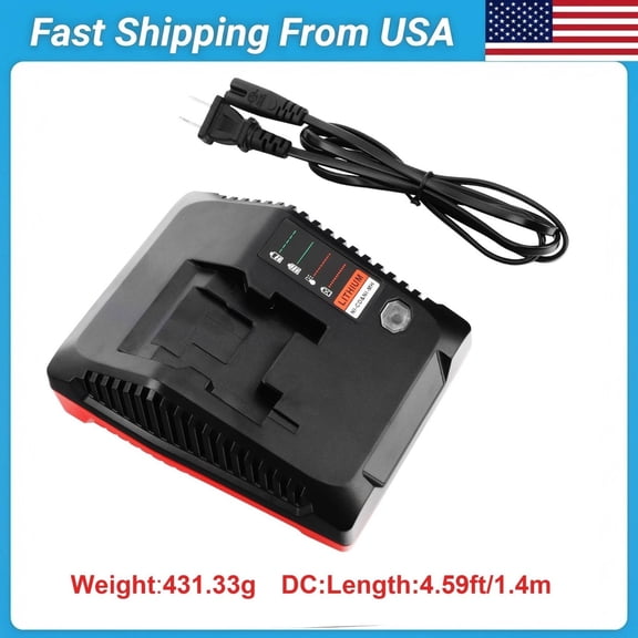Battery Charger Compatible with PORTER-CABLE 18V Lithium-Ion Nicad Battery Charger PCXMVC