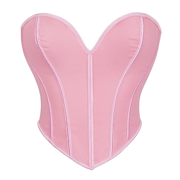 Top de poliéster para mujer, informal, con cuello liso, moldeador de cintura, corsé bajo el busto, cinturón