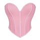 thumbnail image 1 of Top de poliéster para mujer, informal, con cuello liso, moldeador de cintura, corsé bajo el busto, cinturón, 1 of 2