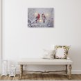 thumbnail image 2 of Led Canvas Wall Art ( Two Cardinals In Winter), 2 of 3