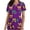 A12-Yellow, variant on Afelkas Women Cute Mardi Gras Scrub Top Ribbon Bow Print Nurse Uniform V-Neck Medical Holiday Shirt Yellow,S