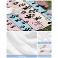 thumbnail image 6 of Pink Blue Paw Print Beach Towels Oversized Super Absorbent, Vintage Farmhouse Rustic Wooden Grain Lightweight Bath Towel Quick Dry Sets For Bathroom/Pool/Rv Camping/Beach Play/Gym Room/Picnic 23"x47", 6 of 8