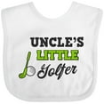 thumbnail image 3 of Inktastic Uncles Little Golfer with Golf Club and Ball Boys or Girls Baby Bib, 3 of 4