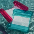 thumbnail image 3 of CocoNut Float: Pink Glitter Hammock Pool Lounger - 49" x 30" Inflatable Drifter, Exercise Saddle & Relaxation Chair, 3 of 9