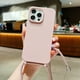 thumbnail image 3 of Crossbody Lanyard Matte Silicone Phone Case For iPhone 15 Pro Max 14 13 12 Necklace Strap Cord Candy Color Soft Shockproof Cover, 3 of 5