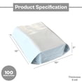 thumbnail image 3 of PSBM White Expansion Poly Mailers 10" x 13" 3 Mil Lightweight Self Adhesive Gusseted Bags 100 Pcs for Packing Need, 3 of 7