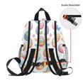 thumbnail image 5 of FORMRS School Backpack with Front Zippered Pocket 12" Student Travel Daypack, Pastel Easter Pattern, 5 of 6
