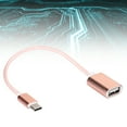 thumbnail image 3 of Type-C Adapter Cable, Card Reader Adapter Cable, Reinforced Joints OTG Adapter Cable, For Mobile Phones Computer Tablet Golden,silver,pink, 3 of 8