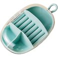 thumbnail image 1 of Small Jewelry Boxes Organizer Travel Jewelry Storage for Rings Earrings Necklaces Bracelets Plastic (Blue 1pc), 1 of 5
