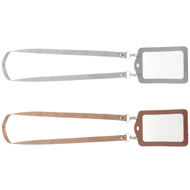 CRAFTHROU 2Ud Protector Transparente De Placas Con En Cuero Para Organización Diaria De Tarjetas