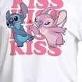 thumbnail image 3 of Lilo & Stitch - Valentine's Day Stitch Kiss Repeated - Juniors Cropped Cotton Blend T-Shirt, 3 of 5