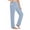 Smoke Blue, variant on SPECIAL MAGIC Women Cotton Yoga Sweatpants with Drawstring Wide Leg Lounge Pajama Pants for Workout Jogging Running Home & Leisure