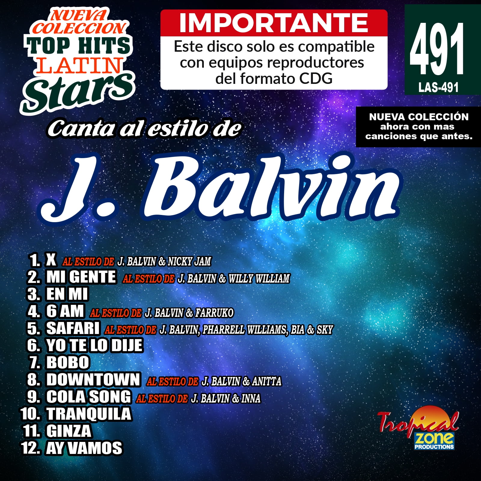 Karaoke Top Hits Latin Stars 491 J Balvin Walmart Com Walmart Com Karaoke Top Hits Latin Stars 491 J Balvin Walmart Com Walmart Com