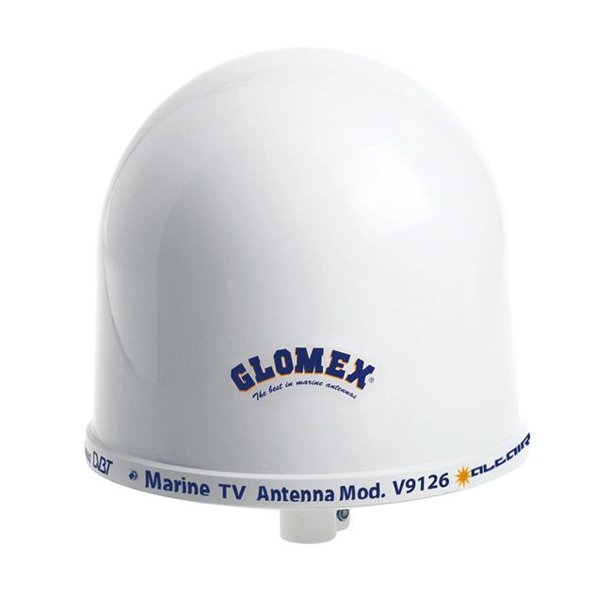 Glomex Marine Antennas V9126AGC 10 in. Dome TV Antenna with Auto Gain