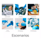 thumbnail image 3 of Guantes Desechables DermaCare Nitrilo Azul 100pz Mediano Unisex, 3 of 4