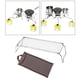 thumbnail image 3 of Parrilla de Camping portátil compacta de acero inoxidable, Camping, carbón, , , parrilla, , soporte de para mochilero, Sunnimix Parrilla plegable para fogata, 3 of 8