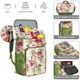 thumbnail image 5 of Travel Cooler Bag - Pioneer Flower Floral Print Pattern Camping Beer Cooler Backpack with Bottle Opener- Waterproof Insulated Picnic Backpacks - Cooler Bag for Beach, 5 of 6