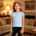 thumbnail image 3 of Jamsmile Toddler Girls Tshirts Summer Ruffle Sleeve Casual Soft Cute Tee Shirts For Daily Wear Comfy Little Girls Basic Tees, 3 of 4
