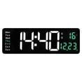 thumbnail image 2 of Xihbxyly Reloj de Pared Led Grande, Pantalla de 16 Pulgadas, Ajuste Automático de Brillo, Despertador Digital, Decoración para El Hogar y La Oficina, Fácil Instalación, Alimentación Por Usb, 2 of 2