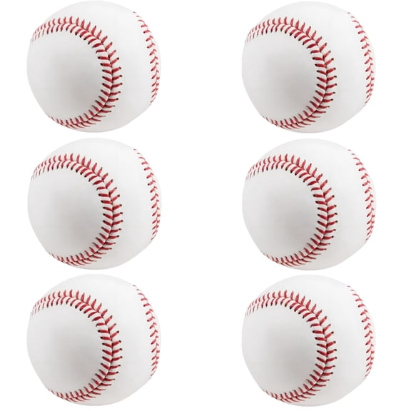 Blank Standard Baseball Balls,Official Size 9 Inch Leather Covered Practice Baseball Training Ball for League Play,Pitching,Hitting,Batting,Fielding,Autograph
